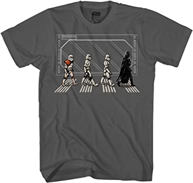 Star Wars Death Star Road Vader and Stormtroopers Crossing Mens T-Shirt