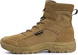 FREE SOLDIER Men's Tactical Hiking Boots Lightweight Comfortable Work Boots Combat Boots 6 Inches