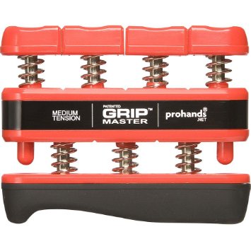 prohands Gripmaster Medium Tension Hand and Finger Exerciser - Red 7 Pounds