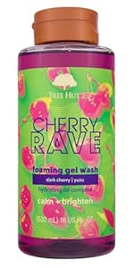 Tree Hut Cherry Rave Hydrating & Brightening Foaming Gel Wash, 18 oz.