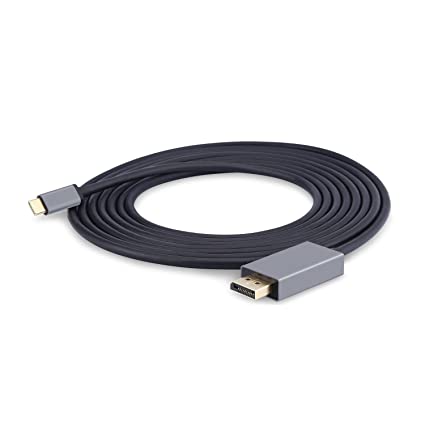 AllEasy USB C to DisplayPort Cable 4K@60Hz, Thunderbolt 3 to DisplayPort Cable Compatible for MacBook Pro 2019/2018/2017, MacBook Air iPad Pro 2019/2018, XPS 15, Surface Book 2 and More - 10FT