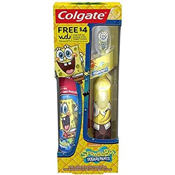 Colgate Powered Toothbrush & Toothpaste Set - Spongebob