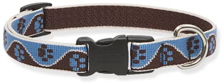 Lupine 3/4-Inch Muddy Paws Adjustable Dog Collar