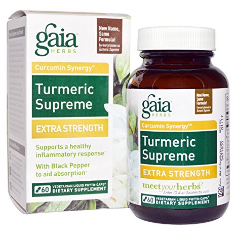 Gaia Herbs - Turmeric Supreme Extra Strength - 60 Vegetarian Capsules