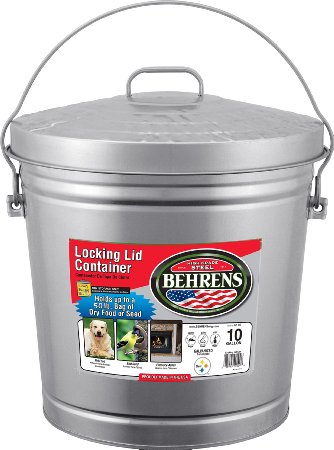 Behrens 6110 10-Gallon Locking Lid Can