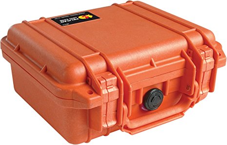 Pelican 1200 Case with Foam for Camera (Orange)