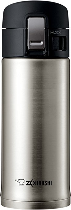 Zojirushi SM-KHE36XA 0.36-Liter Stainless Steel Travel Mug, 12-Ounce, Silver