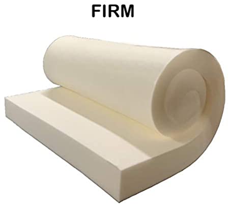 GoTo Foam 4" Height x 24" Width x 84" Length 44ILD (Firm) Upholstery Cushion Made in USA