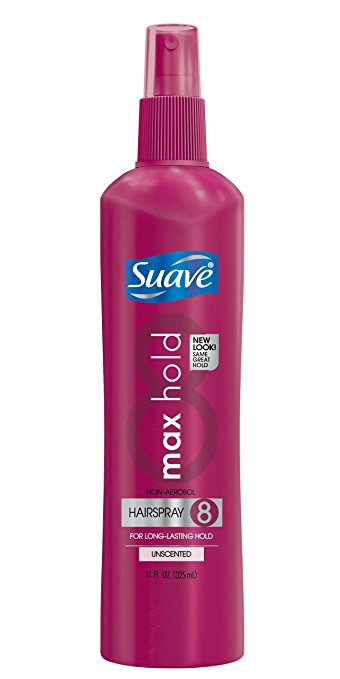 Suave Unscented Non Aerosol Hairspray, Max Hold 11 oz