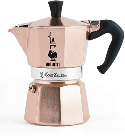 Bialetti Moka Express Rose Gold, Limited Edition Coffee Maker, 6 Cups, Aluminium