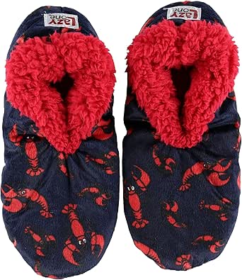 Lazy One Fuzzy Feet Slippers for Women, Cute Fleece-Lined House Slippers, Cute Slipper Socks