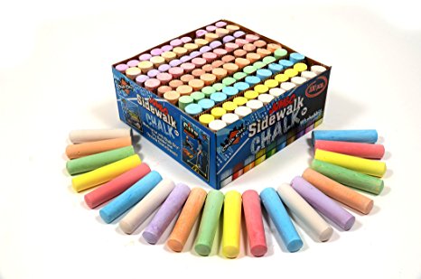 Chalk City - 100 Piece Jumbo Washable Sidewalk Chalk