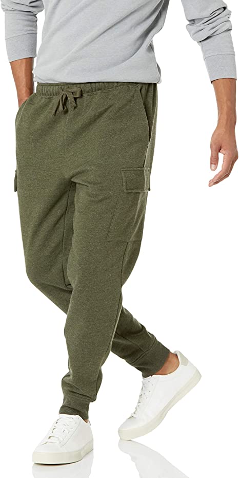 Amazon Essentials Mens Cargo Fleece Jogger Sweatpant