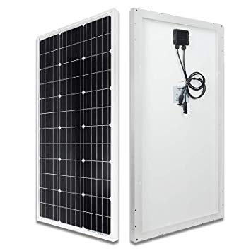 ECO-WORTHY 100 Watt 12 Volt Monocrystalline Solar Panels (Compact Size) for Trailer,RV,Boat,Golf Cart