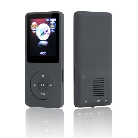 HccToo MP4 player 8GB Big and Clear Lossless Sound Music MP3 Player and Expandable MicroSD Slot Support 32GB-Black