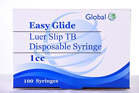 Easy Glide 1cc Luer Slip TB Syringe 100/BX (No Needle)