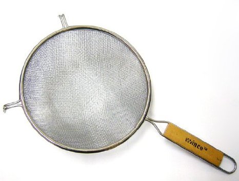 Winco MS3A-8D Strainer with Double Fine Mesh 8-Inch Diameter