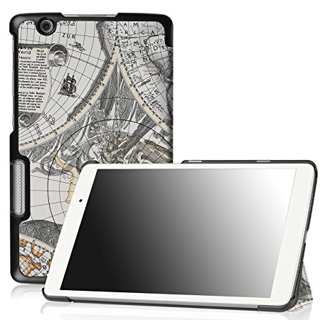 LG G Pad X 8.0 / III 8.0 Shell Case - Famavala Slim PU Leather Case Cover For 8" LG G Pad X 8.0 T-Mobile Model V521 / V520 AT&T Model / LG G Pad III 8.0 8-Inch Tablet (MapWhite2)