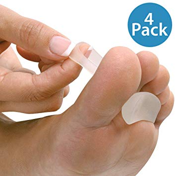 NatraCure Gel Hammer Toe Crest Pads (Left/Right) - 2 Pairs – (Toe Straightening Cushion, For Mallet Toes and Overlapping Toes) - 3035-M RET 4PK