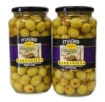 Mario Manzanilla Spanish Olives - 2/21 oz. jars