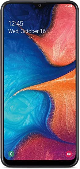 Tracfone Samsung Galaxy A20 4G LTE Prepaid Smartphone (Locked) - Black - 32GB - Sim Card Included - CDMA