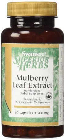 Swanson Mulberry Leaf Extract 500 mg 60 Caps