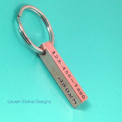 Hand Stamped Pet ID Bar- Add Name, Number, Address