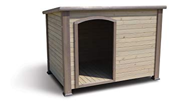 Precision Pet by Petmate Extreme Weather-Resistant Log Cabin Dog House with Adjustable Feet, 4