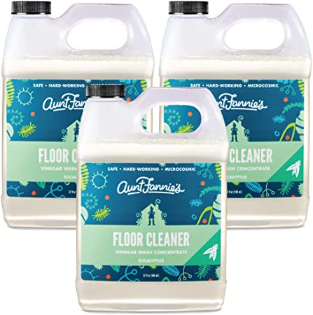 Aunt Fannie's Floor Cleaner Vinegar Wash - Multi-Surface Cleaner - 32 oz. (Eucalyptus, 3-Pack)