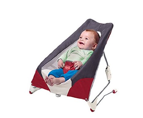 Tiny Love Take Along Baby Bouncer, Grey/Red