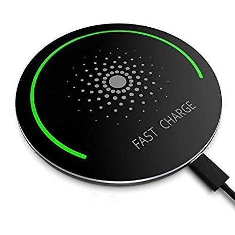 QI Wireless Charger for Samsung - S9/S9 /S8/S8 /S7/Note8 and More, Wireless Charger iPhone X, iPhone 8/8 Plus, Fast Wireless Charger (AC Adapter not Included)