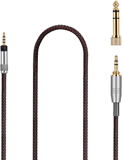 KetDirect Replacement Audio Cable Upgrade Headphone Cord with Lock Connector for Sennheiser HD558, HD518, HD598, HD598 SE, HD598 Cs, HD598 SR, HD599, HD569, HD579 Headphones 1.2meters/4feet