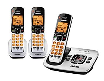 Uniden DECT 6.0 Cordless Phones with Caller ID and Digital Answering System - 3 Handset Pack