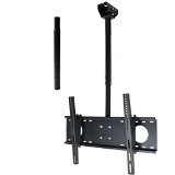 VideoSecu Adjustable Tilting Ceiling mount for most 32-60 LCD LED Plasma TV Flat Panel Display Fits Flat or Vaulted Ceiling also to the wall extending 26-55 MPC53BE 1UO
