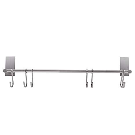 Kes 3M Self Adhesive 24-Inch Towel Bar Wall Mount, Brushed SUS 304 Stainless Steel, A7001S55-2