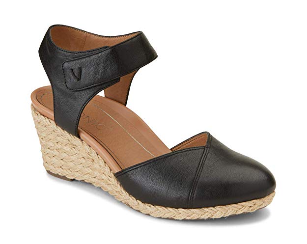 Vionic Women's Aruba Loika Backstrap Wedge - Ladies Wedges with Concealed Orthotic Support