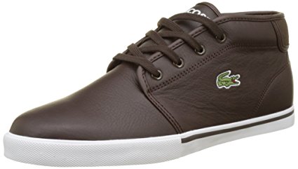 Lacoste Men's Ampthill LCR3 SPM Hi Trainers, Brown