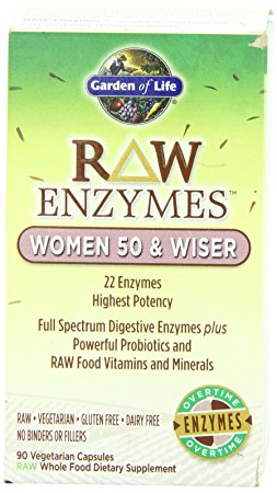 Garden of Life RAW Enzymes™ Women 50 & Wiser, 90 Capsules