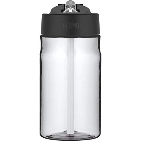 Thermos Hydration Water Bottle with Straw, Clear, 355 ml