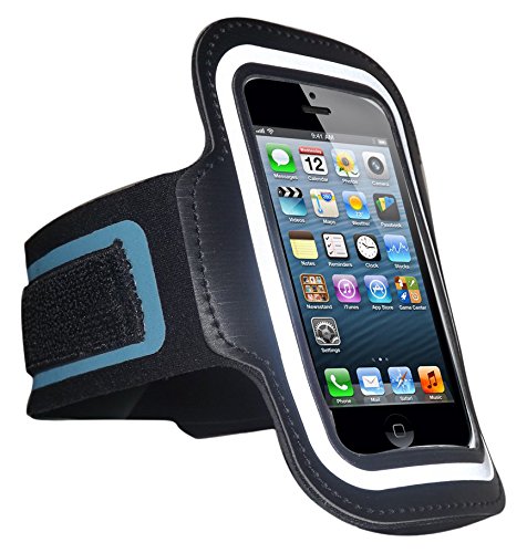 Red Star Tec iPhone 5 Armband for Running Keep Your iPhone Safe While You Run, Work Out or Play Sports Adjustable Armband Holder for iPhone 5, 5S & 5C & iPod 5