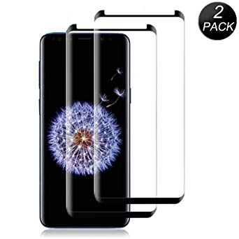 [2-Pack] Galaxy S9 Screen Protector,ilovepo Tempered Glass Screen Protector with [9H Hardness][Easy Bubble-Free Installation] Compatible with Samsung Galaxy S9