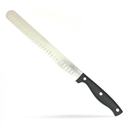 Professional 10" Meat Cutting Knife -the Ultimate 100% Steel Slicing Knife - Slice Meat Like the Pros