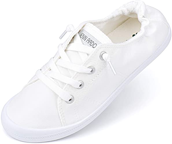 JENN ARDOR Canvas Sneakers Shoes for Women Low Tops Slip On Sneakers Casual Shoes Comfortable