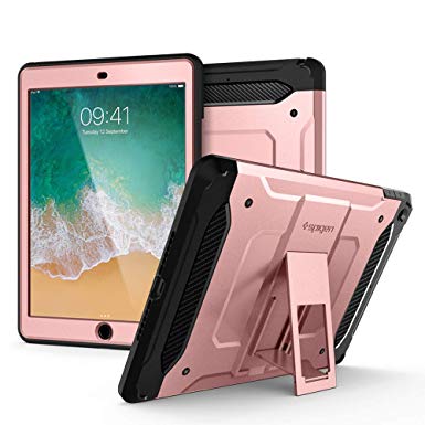 Spigen Tough Armor TECH Designed For Apple iPad 9.7 inch 2018/2017 Case - Rose Gold