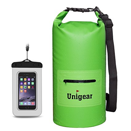 2L/5L/10L/20L/30L/40L 600D Dry Bag Sack, Waterproof Floating Dry Gear Bags for Boating, Kayaking, Fishing, Rafting, Swimming and Camping with Waterproof Phone Case