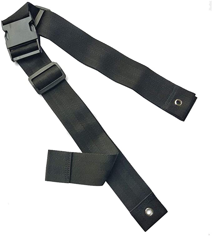 HNYG Wheelchair Seat Belt, Adjustable Wheelchair Safety Strap, Safety Harness for The Senior and Patients Black