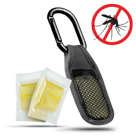 Mosquito Repellent By Mozgone. All Natural, Safe Insect Repellent for Babies and Children. Citronella Based so No Messy, Heavy Liquid so the Perfect Travel Insect Repellent with No Airport Security Hassle. Anti- Mosquito Clip with Citronella to Protect From Insects. Pack of Two Clips Plus 4 Free Refills.