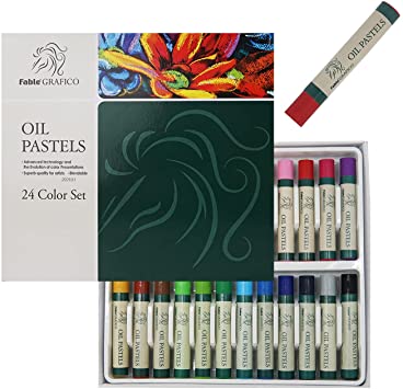 Dong-A Oil Pastels 24 Color Set, School Supplies Indoor Activities at Home, School, Assorted Colors Art Crayons
