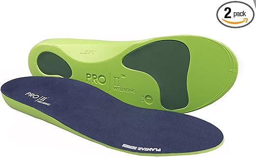 Orthotic Insoles Full Length with Arch Supports, Metatarsal and Heel Cushion for Plantar Fasciitis Treatment (13/14 UK)