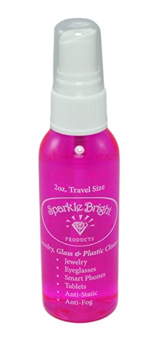 Sparkle Bright All-Natural Jewelry Cleaner Solution - Jewelry Cleaning for Ultrasonic, Diamonds, Fine, Costume, and Designer Jewelry